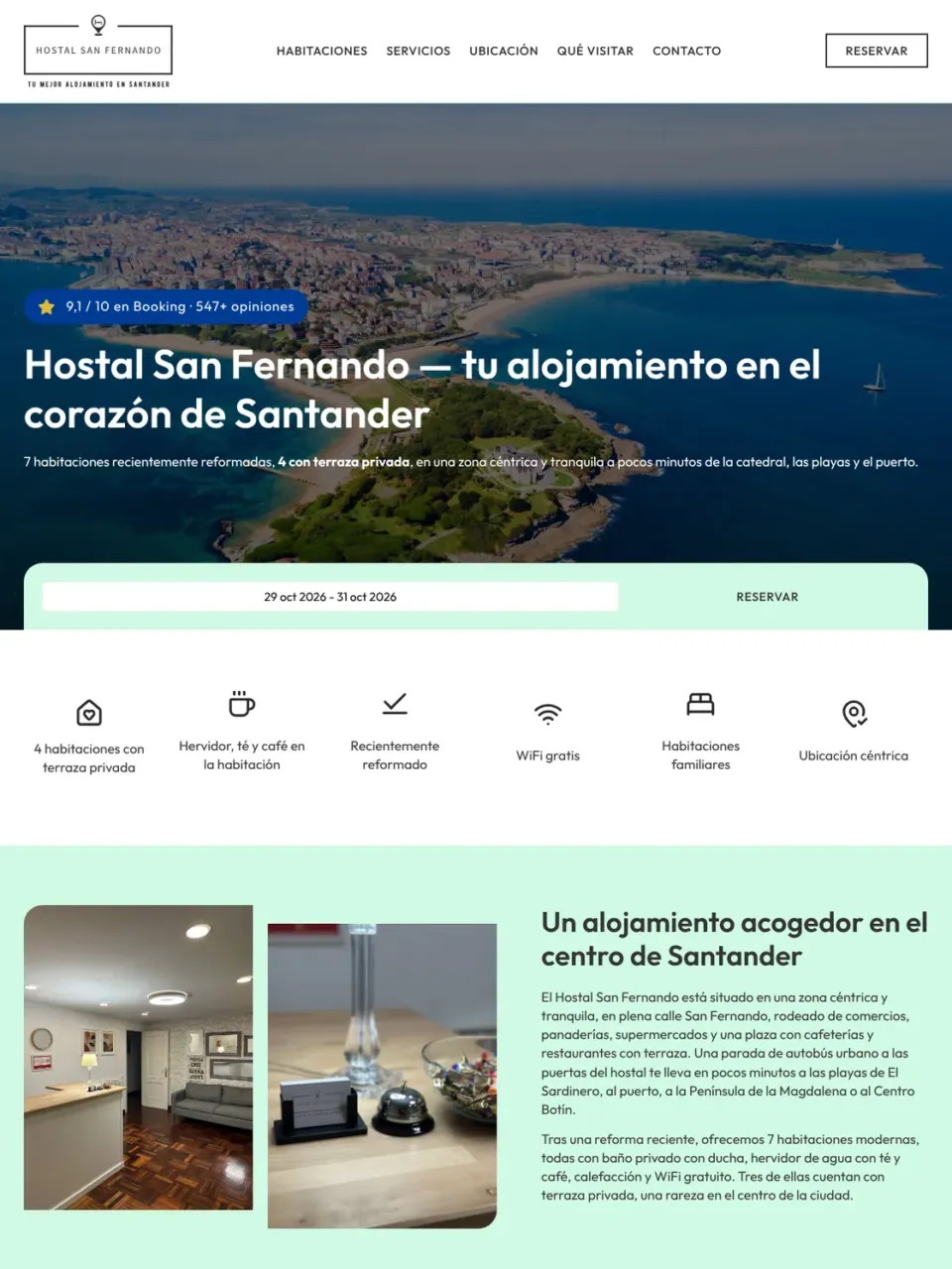 Hostal San Fernando — хостел у центрі Сантандера (Іспанія)