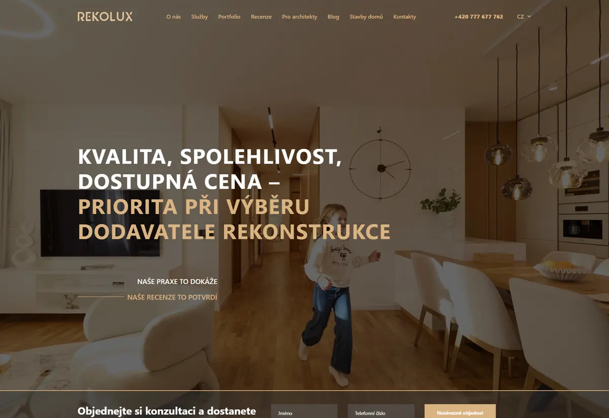 RekoLux — реконструкція квартир та будинків у Празі